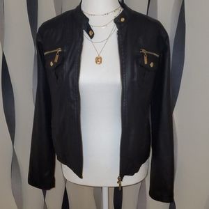 Jacket (Black, leather-like)